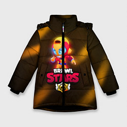 Куртка зимняя для девочки Brawl Stars Max, цвет: 3D-черный