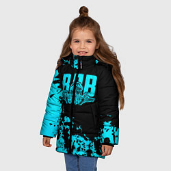 Куртка зимняя для девочки ВДВ, цвет: 3D-черный — фото 2