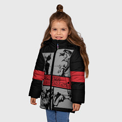Куртка зимняя для девочки Cowboy Bebop anime, цвет: 3D-черный — фото 2