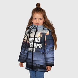 Куртка зимняя для девочки GTA VI, цвет: 3D-черный — фото 2