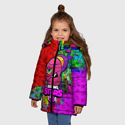 Куртка зимняя для девочки BRAWL STARS:NITA, цвет: 3D-черный — фото 2