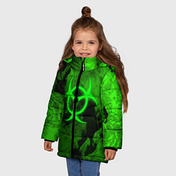 Куртка зимняя для девочки BIOHAZARD, цвет: 3D-черный — фото 2