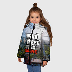 Куртка зимняя для девочки GTA Online, цвет: 3D-черный — фото 2