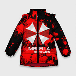 Куртка зимняя для девочки UMBRELLA CORP, цвет: 3D-красный