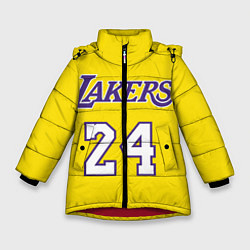 Куртка зимняя для девочки Kobe Bryant 24, цвет: 3D-красный