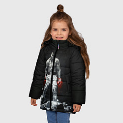 Куртка зимняя для девочки Muhammad Ali, цвет: 3D-черный — фото 2
