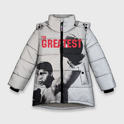Куртка зимняя для девочки The Greatest, цвет: 3D-светло-серый