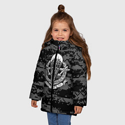 Куртка зимняя для девочки ВДВ СССР, цвет: 3D-светло-серый — фото 2