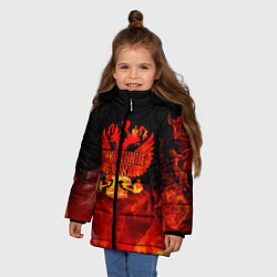 Куртка зимняя для девочки Внутренние войска, цвет: 3D-черный — фото 2
