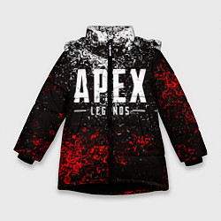Куртка зимняя для девочки APEX LEGENDS, цвет: 3D-черный