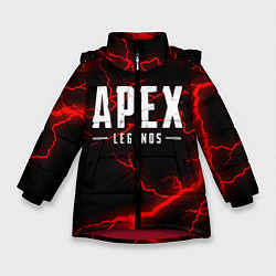 Куртка зимняя для девочки APEX LEGENDS, цвет: 3D-красный