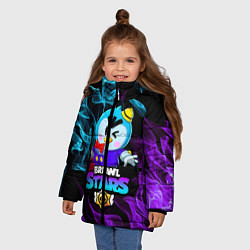 Куртка зимняя для девочки BRAWL STARS MRP, цвет: 3D-черный — фото 2