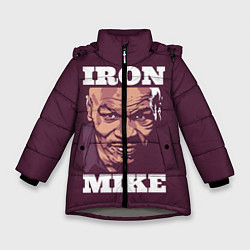 Куртка зимняя для девочки Mike Tyson, цвет: 3D-светло-серый