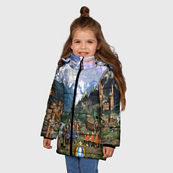 Куртка зимняя для девочки HEROES, цвет: 3D-черный — фото 2