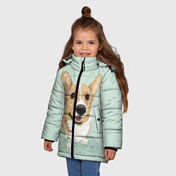 Куртка зимняя для девочки КОРГИ, цвет: 3D-красный — фото 2
