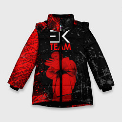 Куртка зимняя для девочки ЕГОР КРИД, цвет: 3D-черный