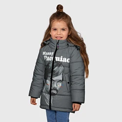 Куртка зимняя для девочки Manny Pacquiao, цвет: 3D-черный — фото 2