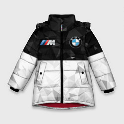 Куртка зимняя для девочки BMW M SPORT, цвет: 3D-красный