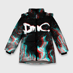Куртка зимняя для девочки DEVIL MAY CRY DMC, цвет: 3D-светло-серый