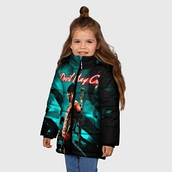 Куртка зимняя для девочки DEVIL MAY CRY, цвет: 3D-черный — фото 2