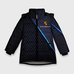 Куртка зимняя для девочки PORSCHE, цвет: 3D-светло-серый