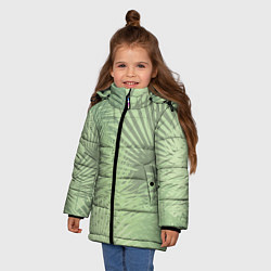 Куртка зимняя для девочки В джунгли, цвет: 3D-черный — фото 2