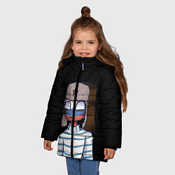 Куртка зимняя для девочки CountryHumans - Россия, цвет: 3D-черный — фото 2