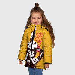 Куртка зимняя для девочки Roy Jones, цвет: 3D-черный — фото 2