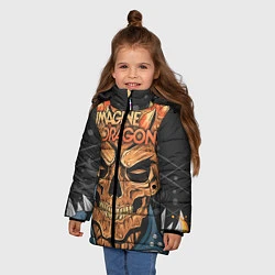 Куртка зимняя для девочки Imagine Dragons, цвет: 3D-черный — фото 2