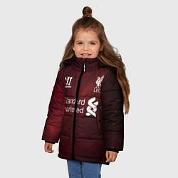 Куртка зимняя для девочки Liverpool, цвет: 3D-черный — фото 2