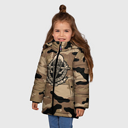 Куртка зимняя для девочки ВДВ СССР цвета 3D-черный — фото 2