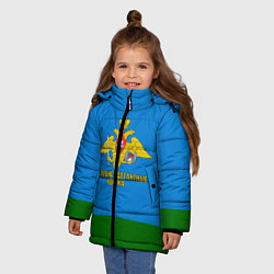 Куртка зимняя для девочки Воздушно - десантные войска, цвет: 3D-черный — фото 2