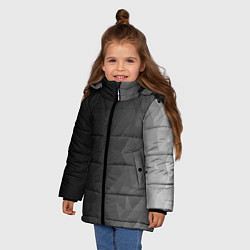 Куртка зимняя для девочки Dark abstraction, цвет: 3D-черный — фото 2