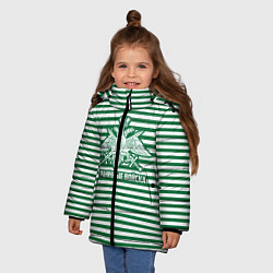 Куртка зимняя для девочки Пограничные Войска, цвет: 3D-черный — фото 2