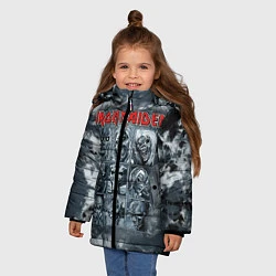 Куртка зимняя для девочки Iron Maiden, цвет: 3D-красный — фото 2