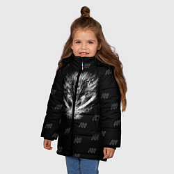 Куртка зимняя для девочки Vinland saga Thorkell the Tall, цвет: 3D-черный — фото 2