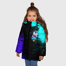Куртка зимняя для девочки Brawl stars MRP, цвет: 3D-черный — фото 2