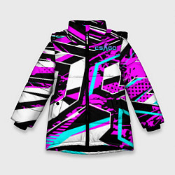 Куртка зимняя для девочки Counter-Strike, цвет: 3D-черный