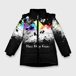Куртка зимняя для девочки THREE DAYS GRACE, цвет: 3D-черный