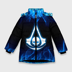 Куртка зимняя для девочки Assassin??s Creed, цвет: 3D-черный