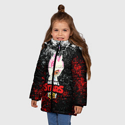 Куртка зимняя для девочки Brawl Stars:LEON UNICORN, цвет: 3D-черный — фото 2