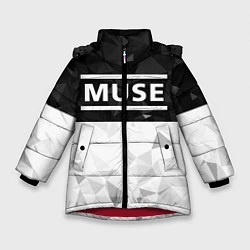 Куртка зимняя для девочки Muse, цвет: 3D-красный