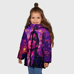 Куртка зимняя для девочки DOCTOR WHO, цвет: 3D-черный — фото 2
