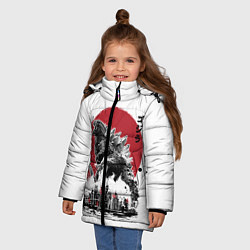 Куртка зимняя для девочки GODZILLA, цвет: 3D-красный — фото 2