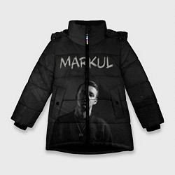 Куртка зимняя для девочки MARKUL, цвет: 3D-черный