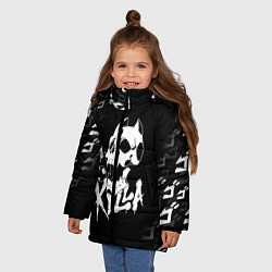 Куртка зимняя для девочки KILLER QUEEN, цвет: 3D-черный — фото 2