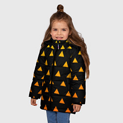 Куртка зимняя для девочки ЗЕНИЦУ КИМОНО, цвет: 3D-черный — фото 2