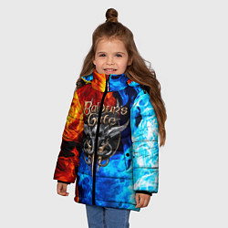Куртка зимняя для девочки BALDURS GATE, цвет: 3D-черный — фото 2