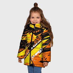 Куртка зимняя для девочки Bona Fide, цвет: 3D-черный — фото 2
