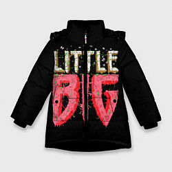 Куртка зимняя для девочки Little Big, цвет: 3D-черный